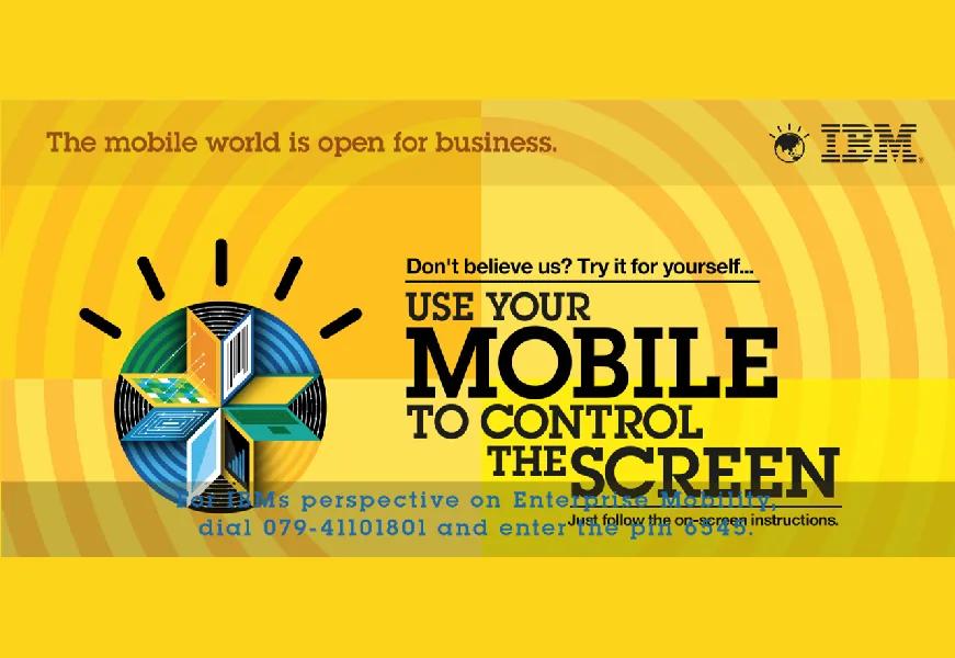 Mobile Controlled Digital Signage at Airport